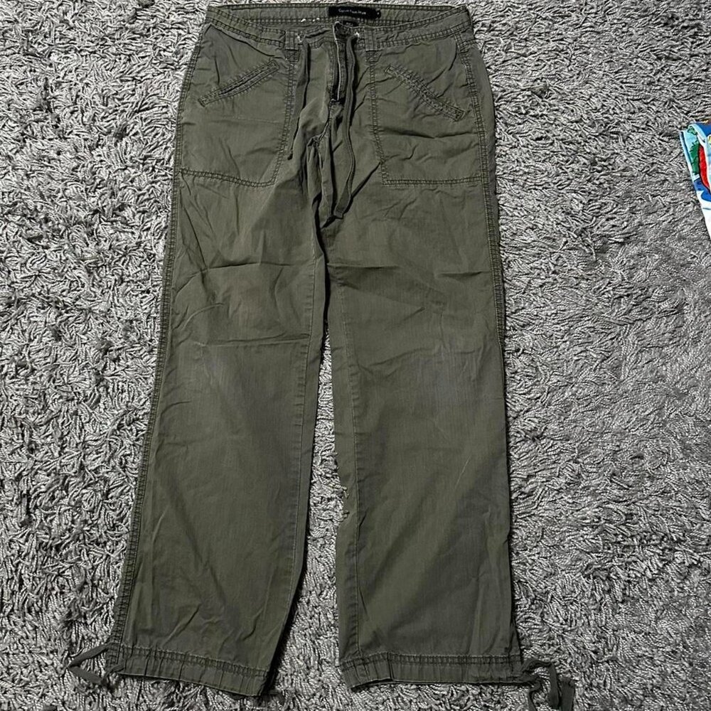 Khaki Green Calvin Klein Ankle Cargo Pants Size  6